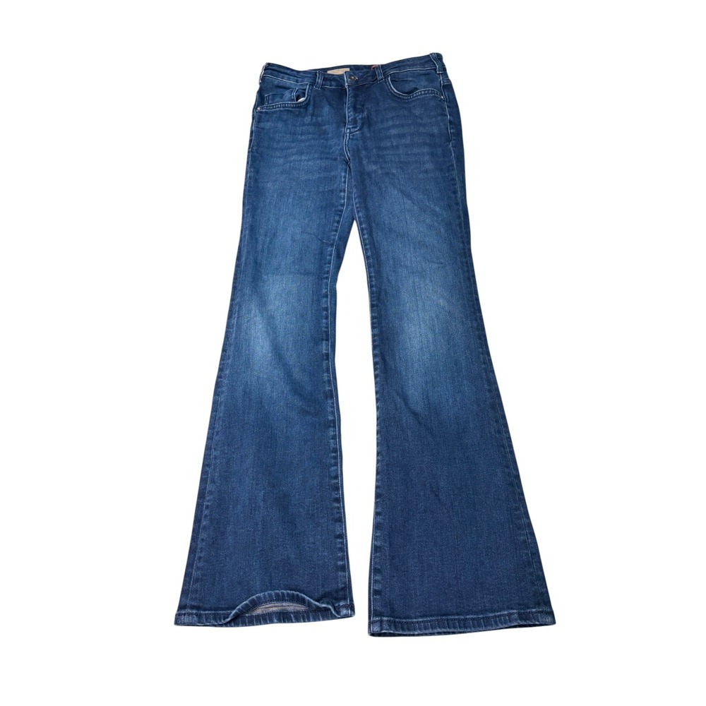Pilcro and the Letterpress The Demilune Boot Jeans Blue Womens 28X31 Medium Wash
